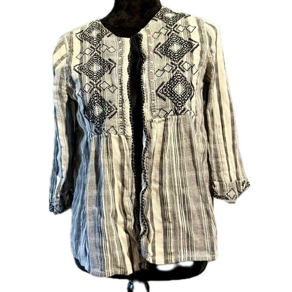 Lucky brand, live in love Womens XS open front tie cardigan - Picture 1 of 6